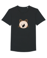 Pisica  Tricou mânecă scurtă guler larg Bărbat Skater
