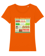 Am deschis Tricou mânecă scurtă guler larg fitted Damă Expresser