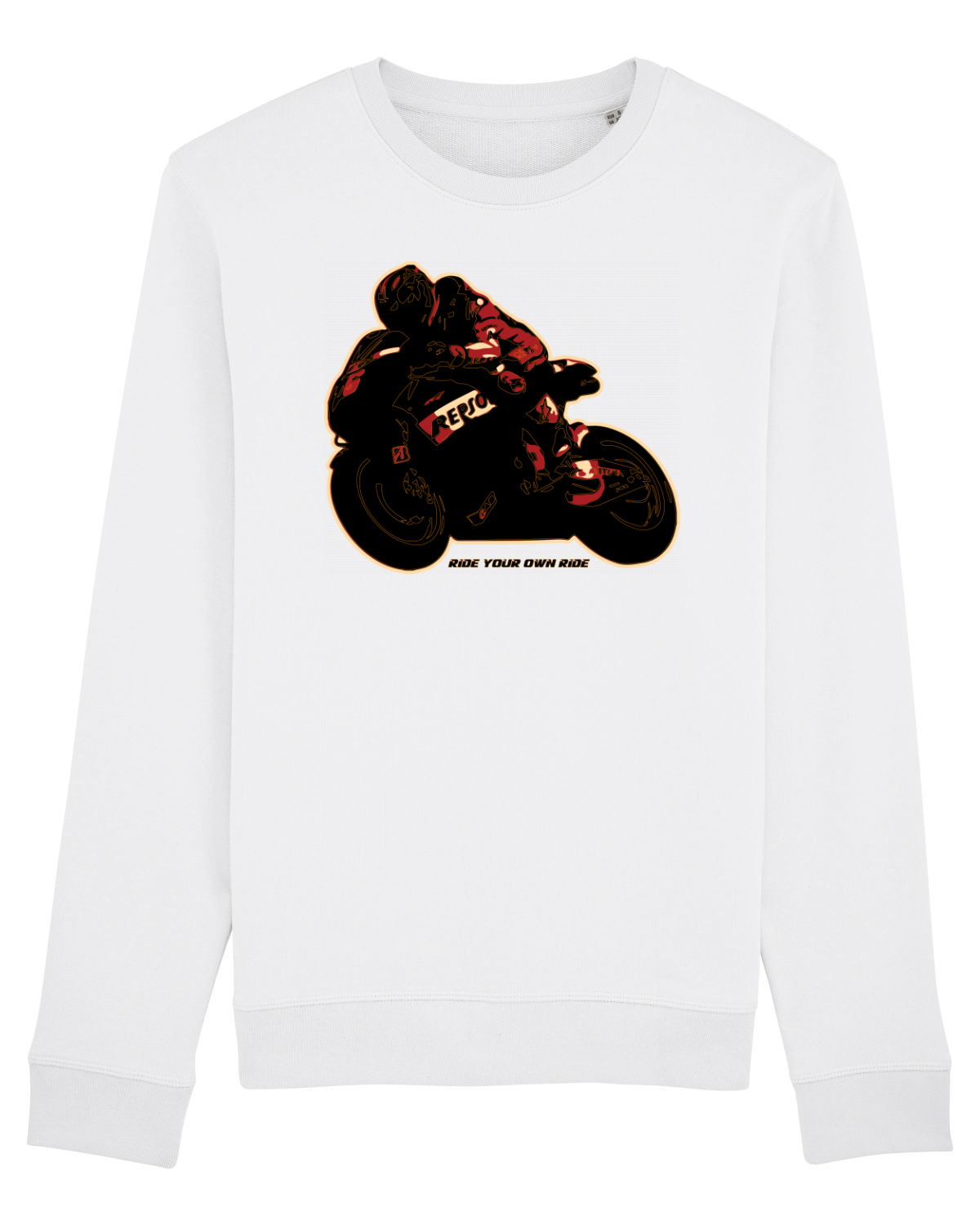 Bluză mânecă lungă Unisex Rise White