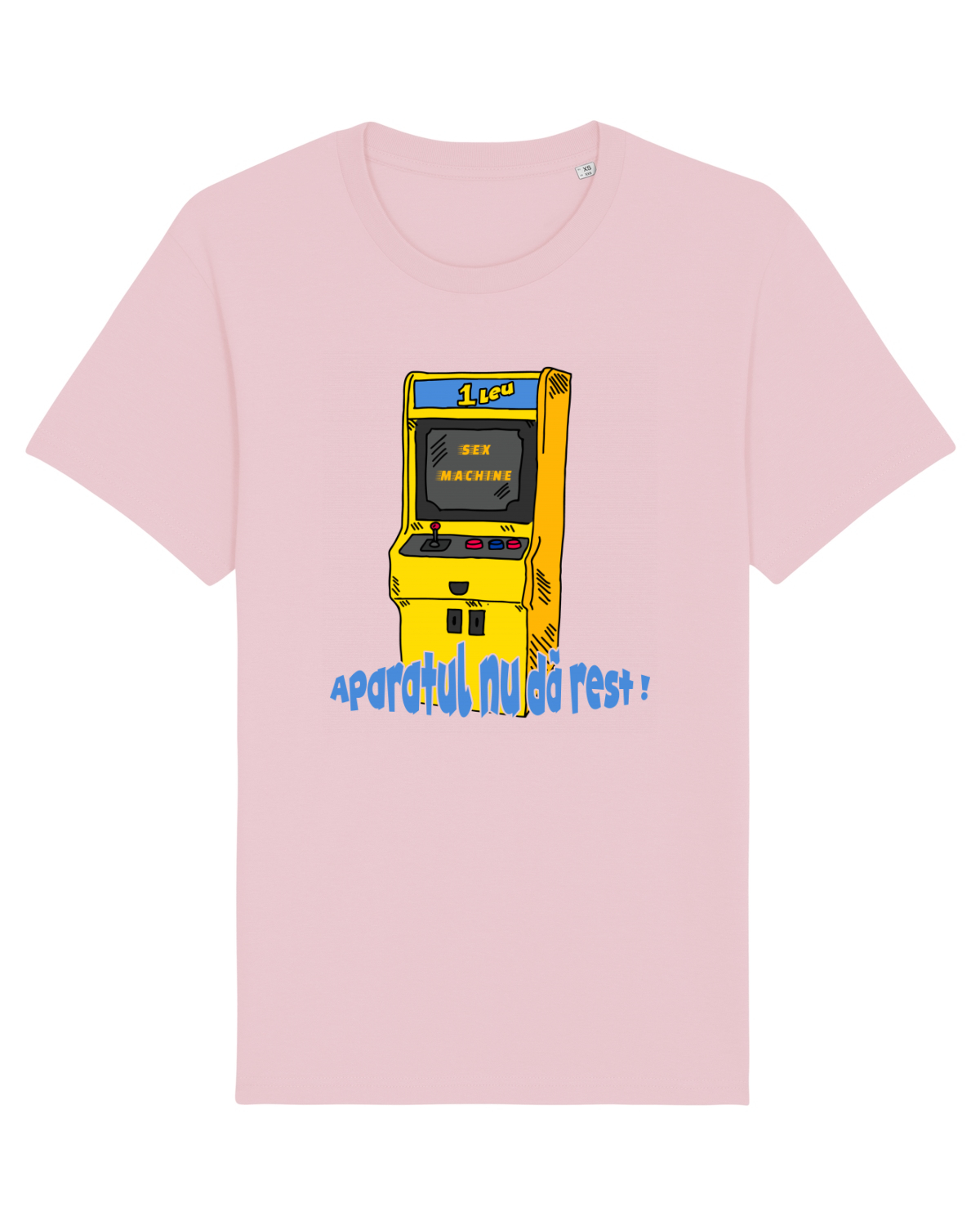 Tricou mânecă scurtă Unisex Rocker Cotton Pink