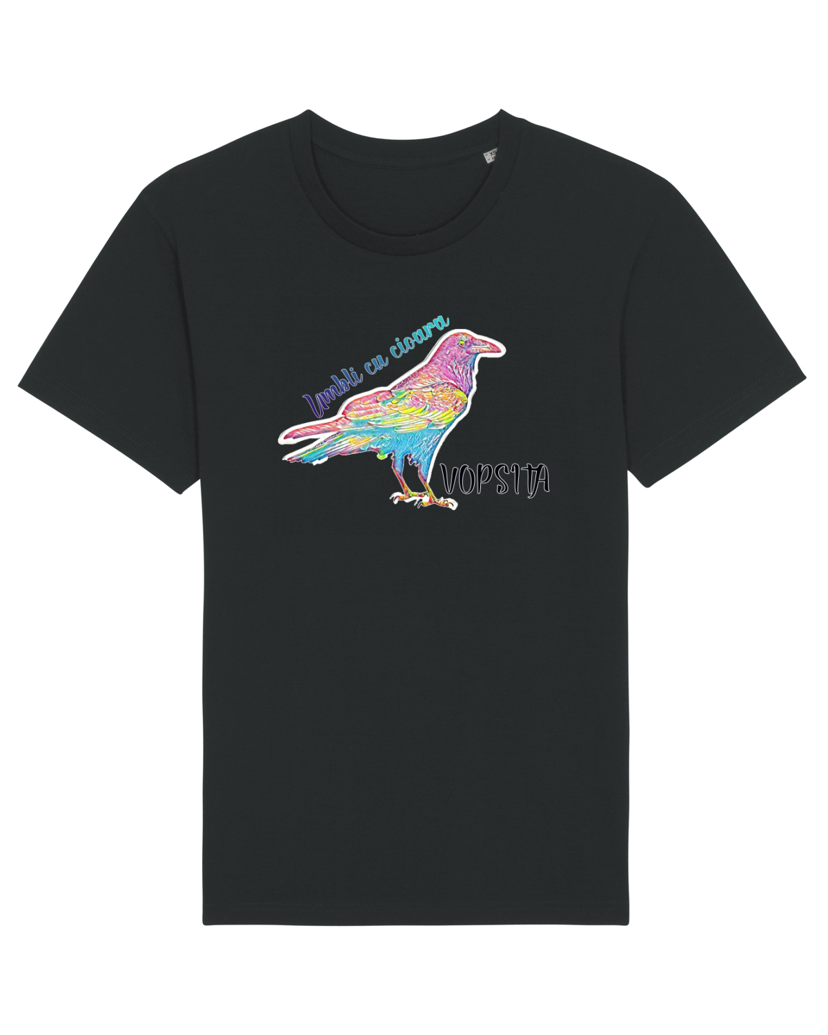 Tricou mânecă scurtă Unisex Rocker Black