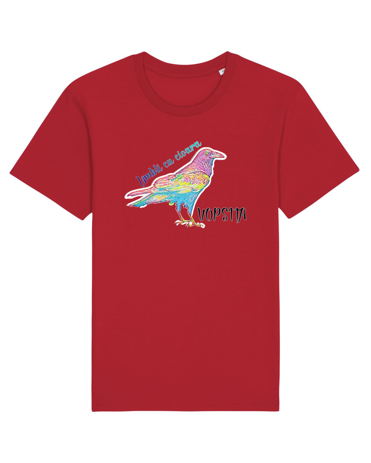 Tricou mânecă scurtă Unisex Rocker Red