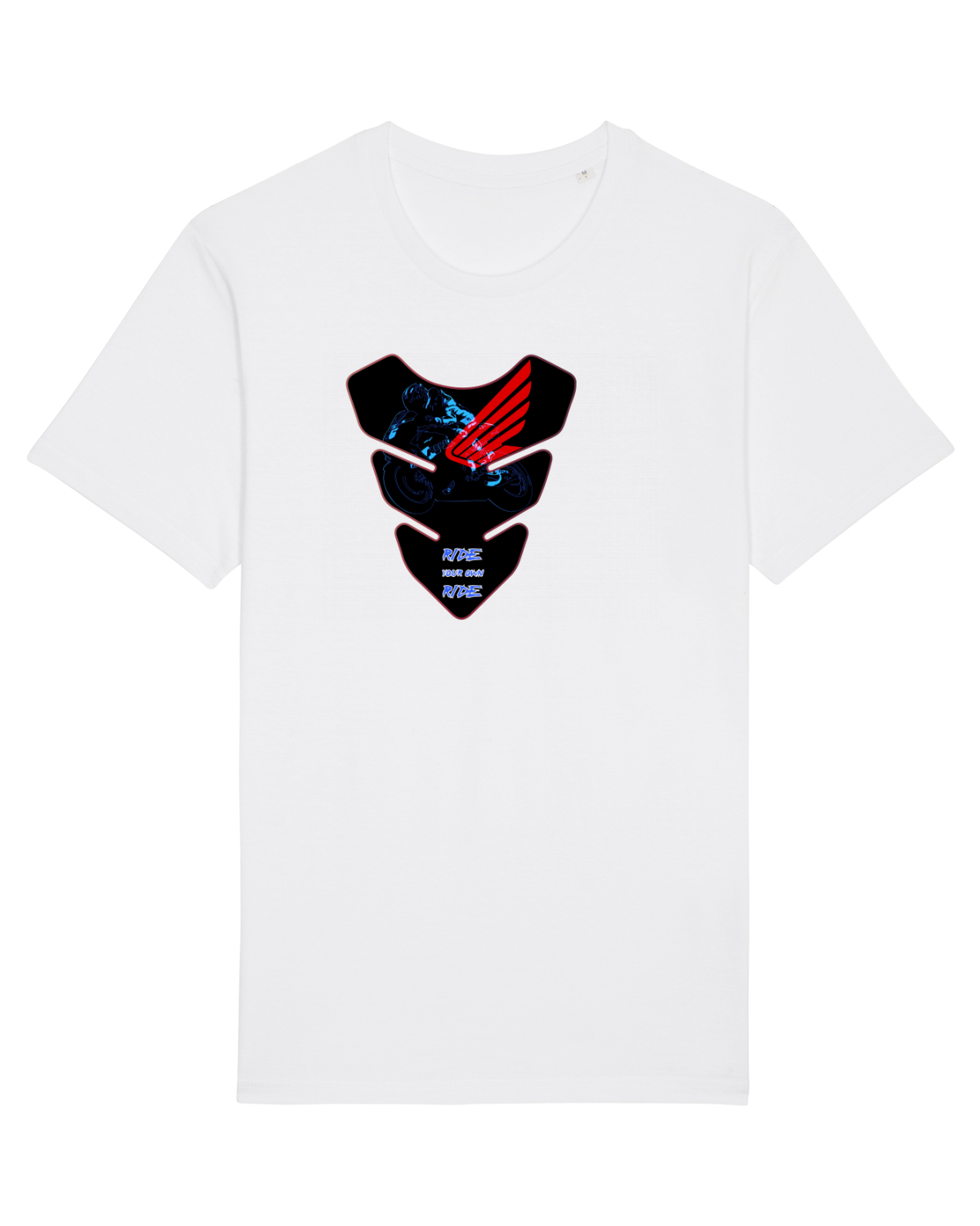 Tricou mânecă scurtă Unisex Rocker White
