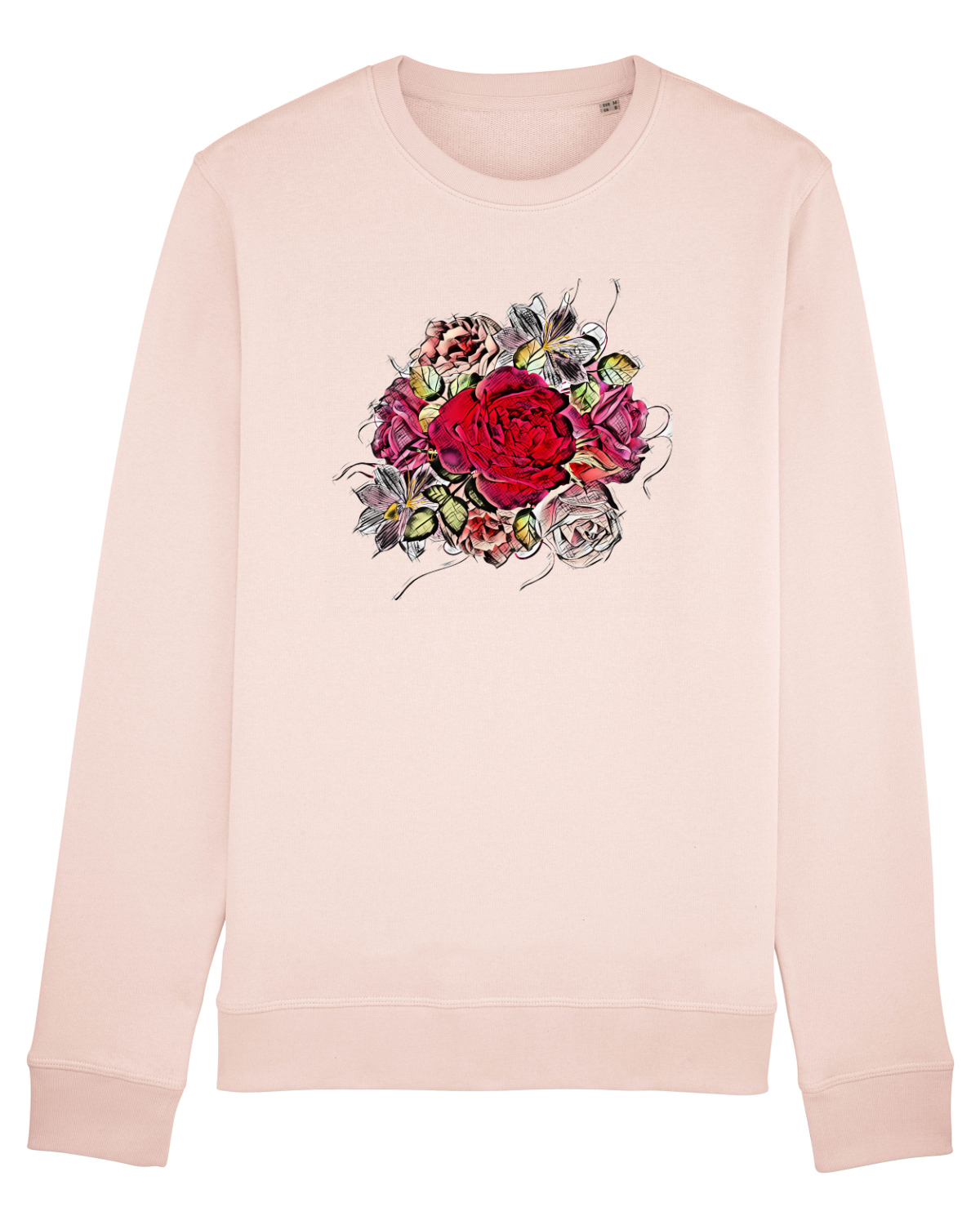 Bluză mânecă lungă Unisex Rise Candy Pink