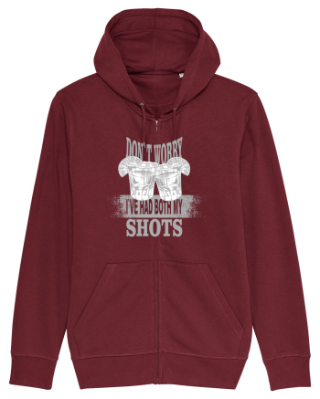 DON`T WORRY I`VE HAD BOTH MY SHOTS Burgundy