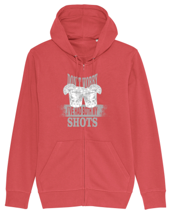 DON`T WORRY I`VE HAD BOTH MY SHOTS Carmine Red
