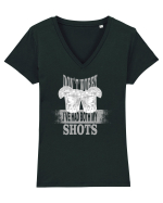 DON`T WORRY I`VE HAD BOTH MY SHOTS Tricou mânecă scurtă guler V Damă Evoker