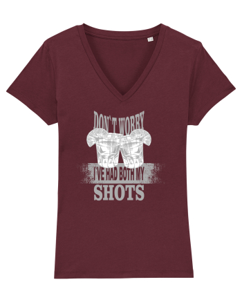 DON`T WORRY I`VE HAD BOTH MY SHOTS Burgundy