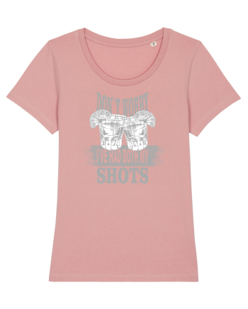 DON`T WORRY I`VE HAD BOTH MY SHOTS Canyon Pink