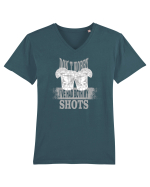 DON`T WORRY I`VE HAD BOTH MY SHOTS Tricou mânecă scurtă guler V Bărbat Presenter