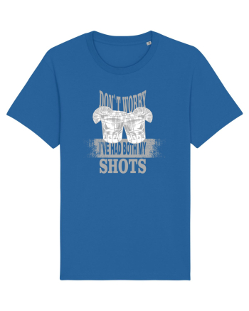 DON`T WORRY I`VE HAD BOTH MY SHOTS Royal Blue
