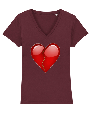 Just a heart Burgundy