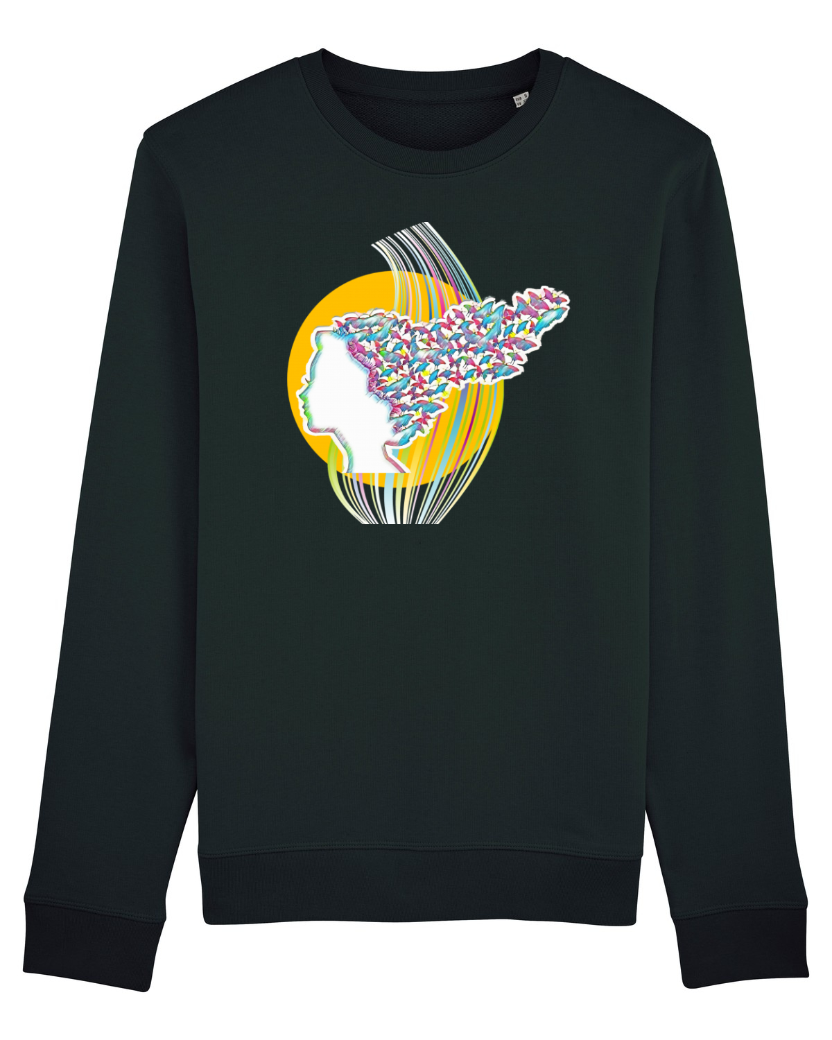 Bluză mânecă lungă Unisex Rise Black