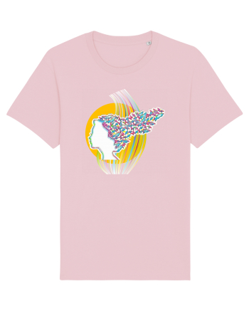 Fata cu fluturi Cotton Pink