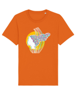Fata cu fluturi Tricou mânecă scurtă Unisex Rocker