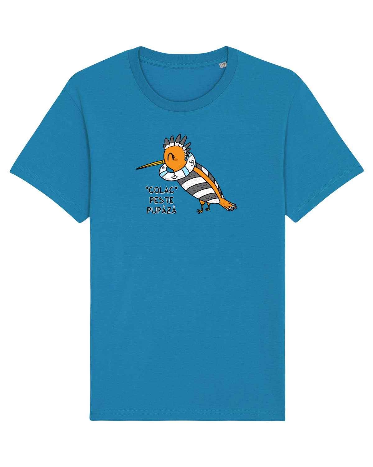 Tricou mânecă scurtă Unisex Rocker Azur