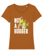 Not a Hugger Tricou mânecă scurtă guler larg fitted Damă Expresser