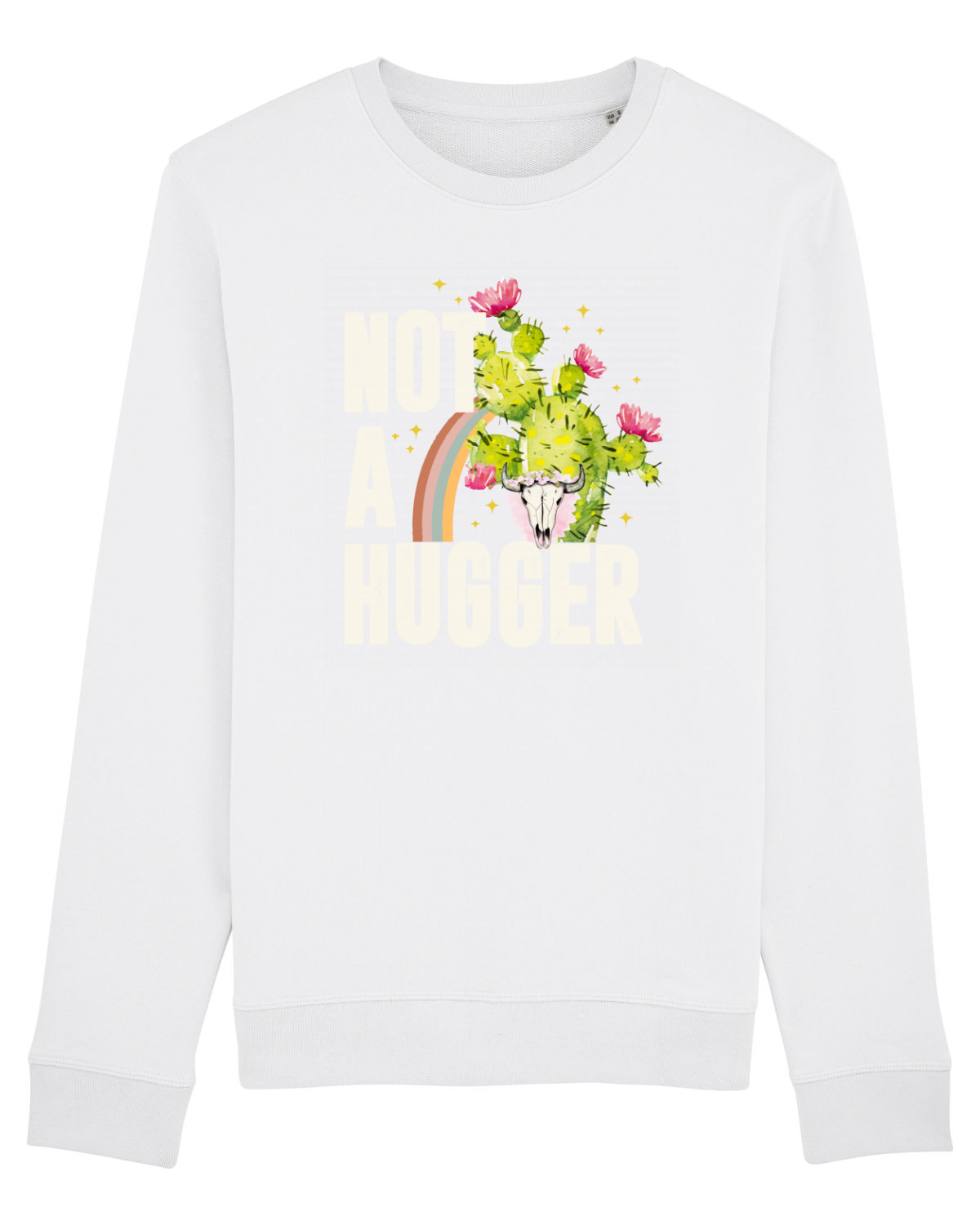 Bluză mânecă lungă Unisex Rise White
