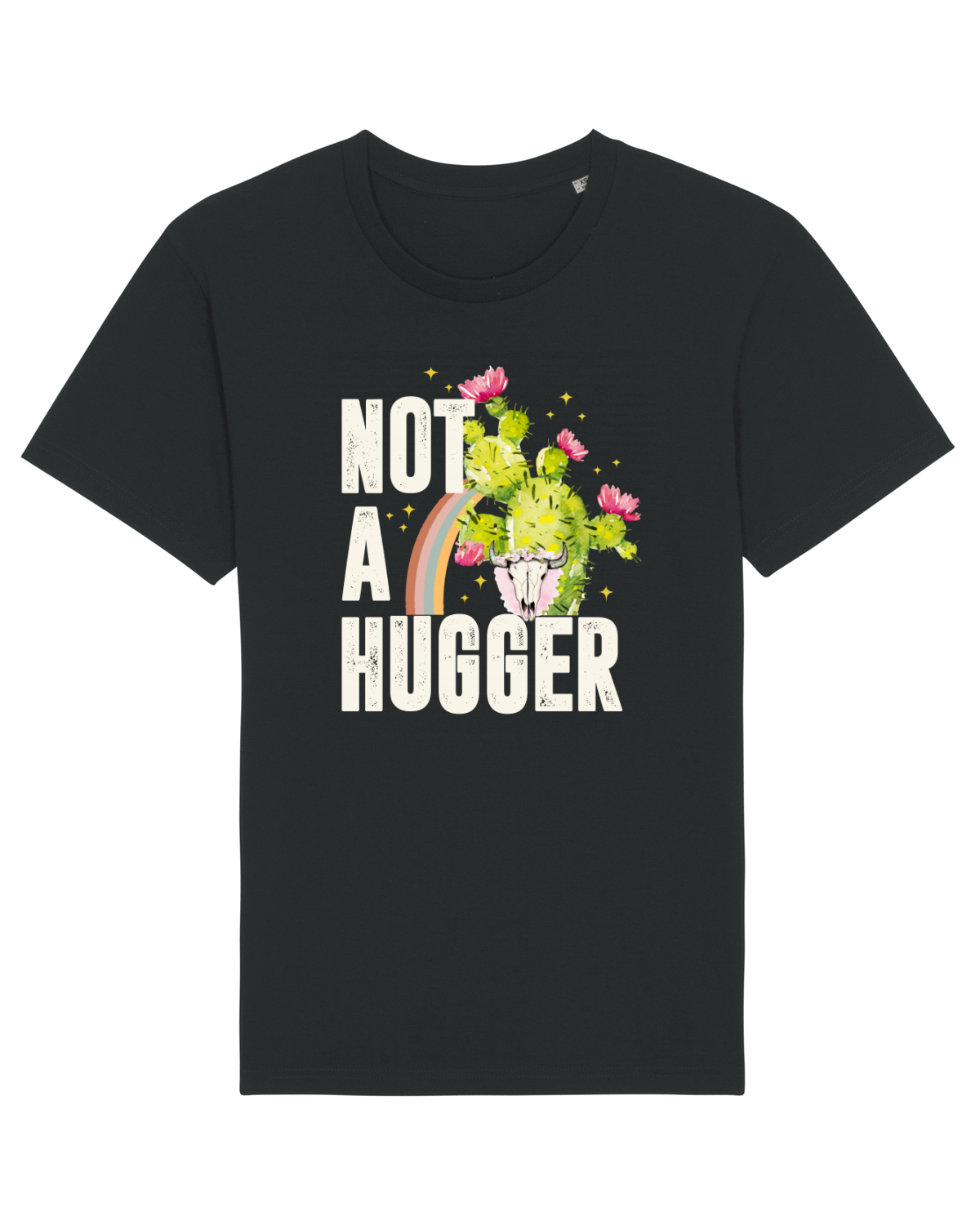 Tricou mânecă scurtă Unisex Rocker Black
