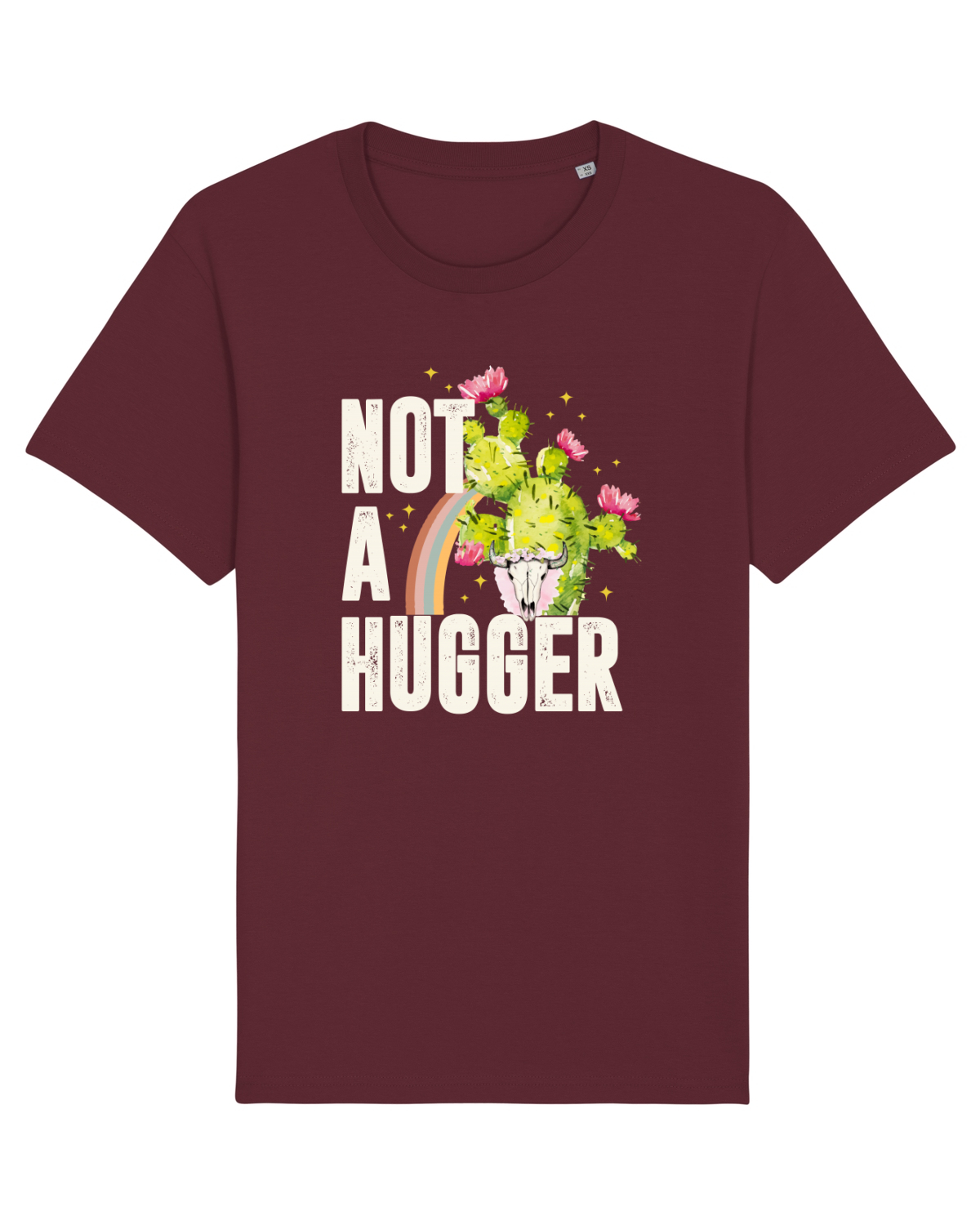 Tricou mânecă scurtă Unisex Rocker Burgundy