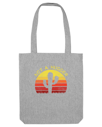 Funny - Not a hugger Heather Grey