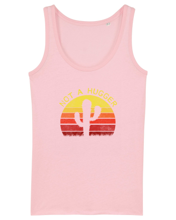 Funny - Not a hugger Cotton Pink
