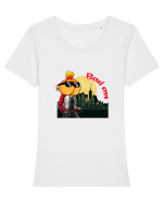 Bad ass Tricou mânecă scurtă guler larg fitted Damă Expresser