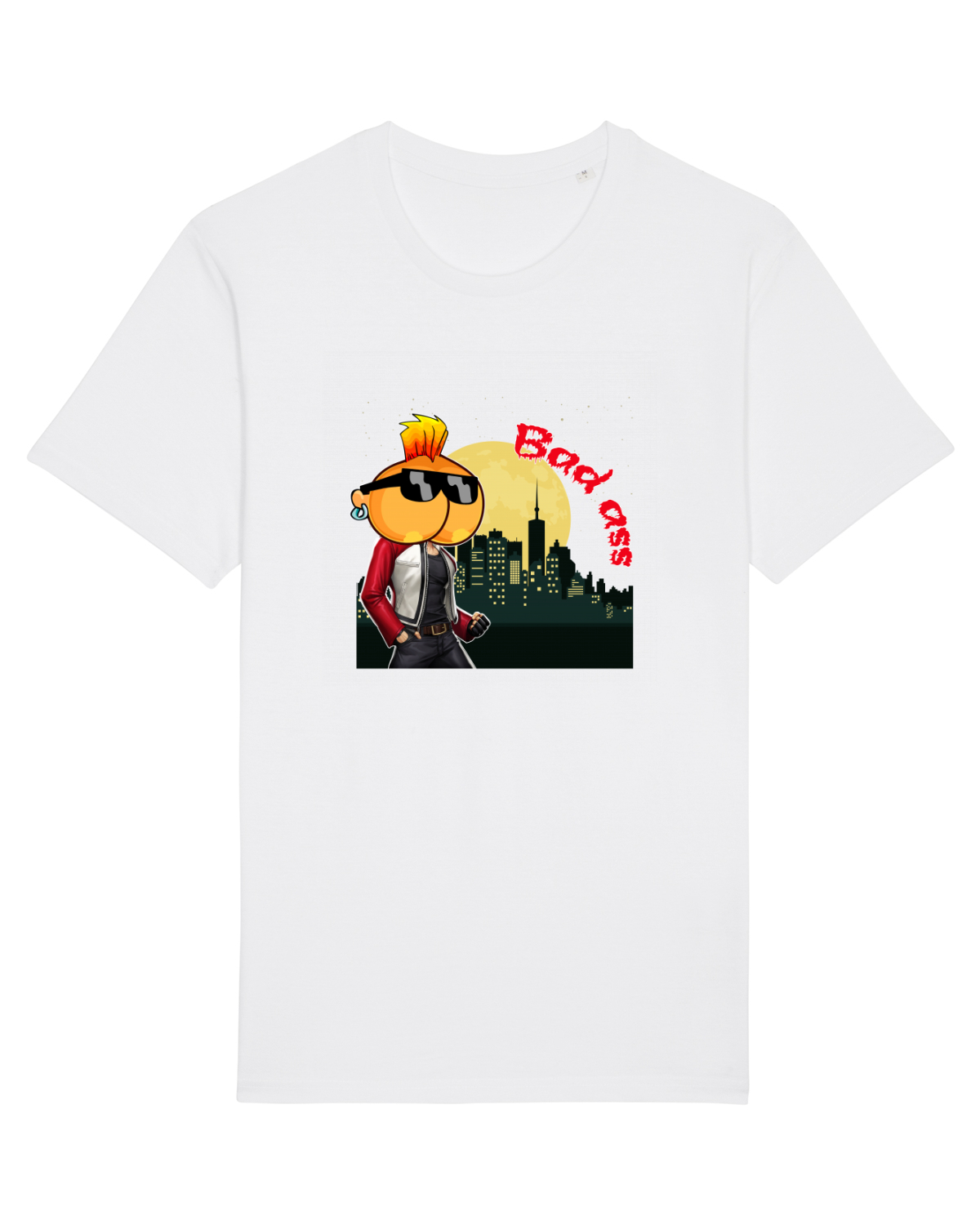 Tricou mânecă scurtă Unisex Rocker White
