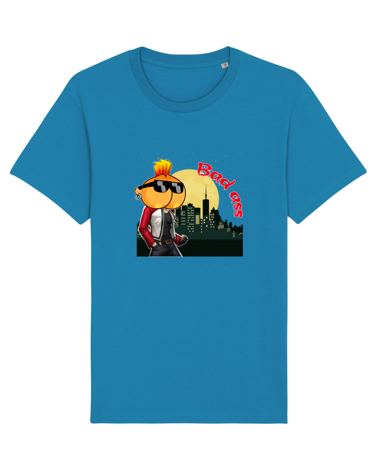 Tricou mânecă scurtă Unisex Rocker Azur