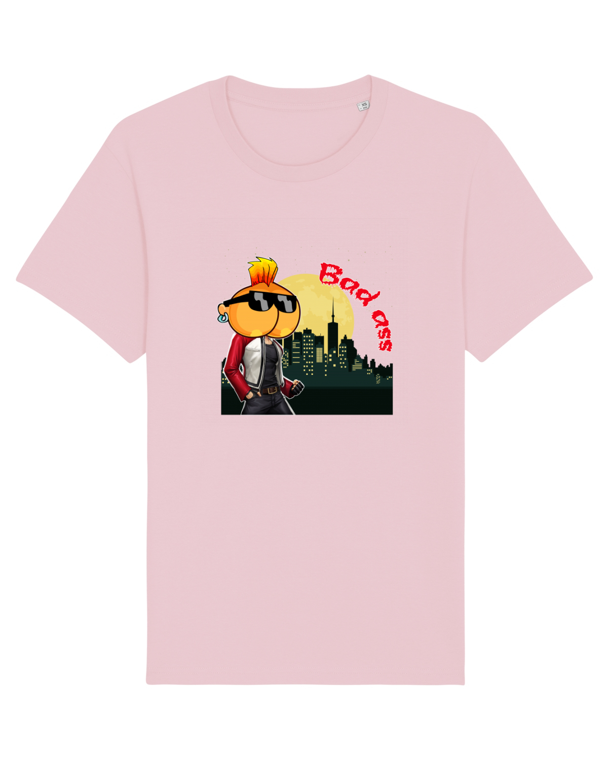 Tricou mânecă scurtă Unisex Rocker Cotton Pink