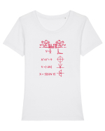 LOVE Tricou mânecă scurtă guler larg fitted Damă Expresser