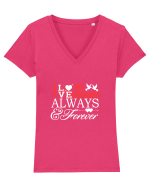 MY HUSBAND Tricou mânecă scurtă guler V Damă Evoker