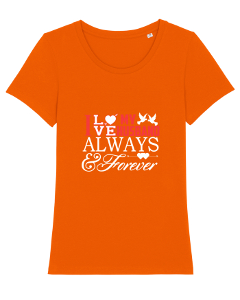 MY HUSBAND Bright Orange