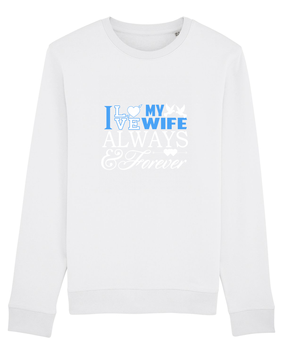 Bluză mânecă lungă Unisex Rise White