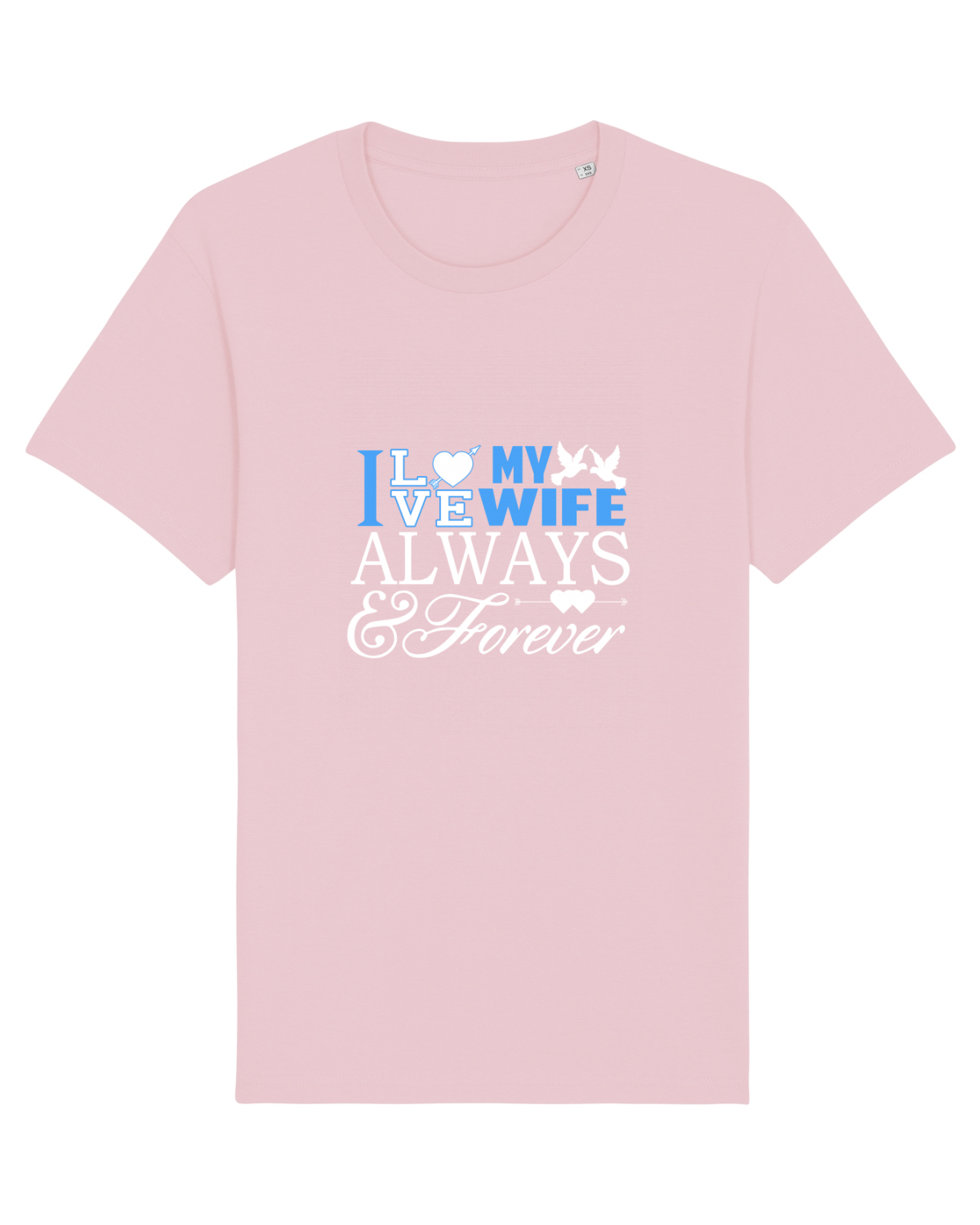 Tricou mânecă scurtă Unisex Rocker Cotton Pink