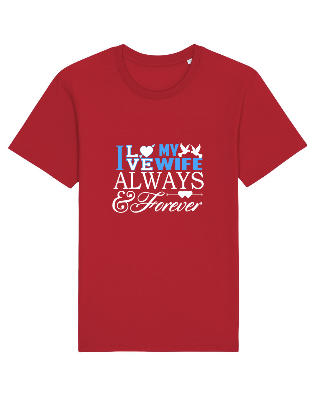 Tricou mânecă scurtă Unisex Rocker Red