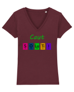 Caut Soluții Tricou mânecă scurtă guler V Damă Evoker