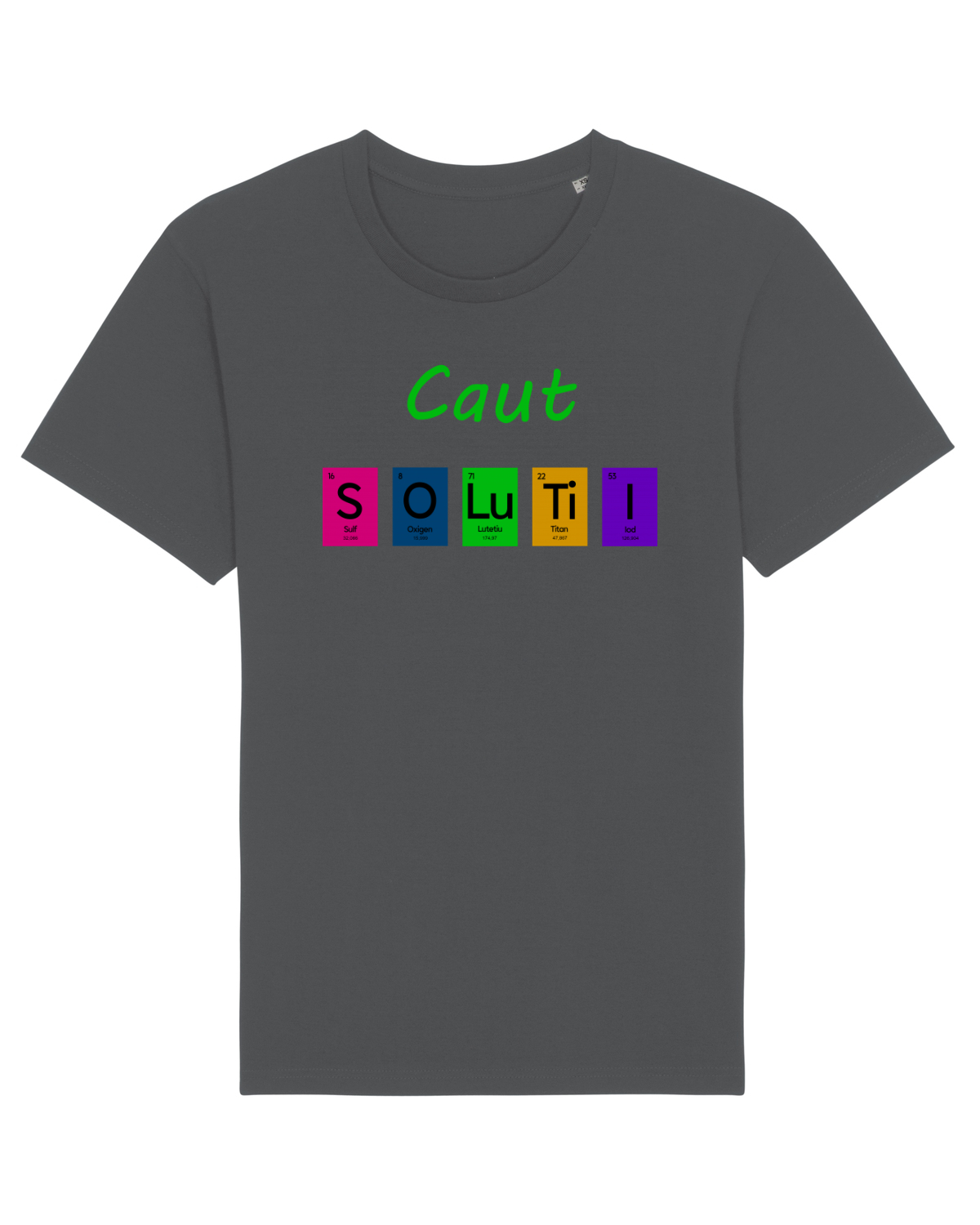 Tricou mânecă scurtă Unisex Rocker Anthracite