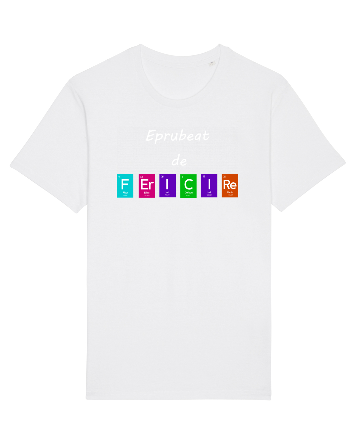 Tricou mânecă scurtă Unisex Rocker White