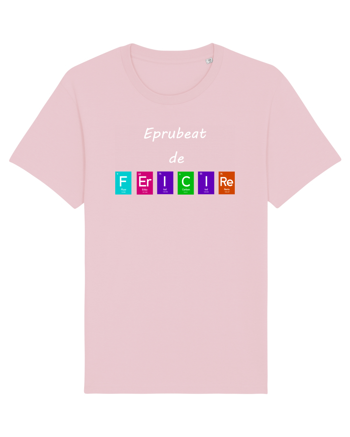 Tricou mânecă scurtă Unisex Rocker Cotton Pink