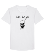 C'est la vie Tricou mânecă scurtă guler larg Bărbat Skater