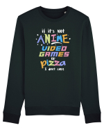 Anime Video games or Pizza Bluză mânecă lungă Unisex Rise