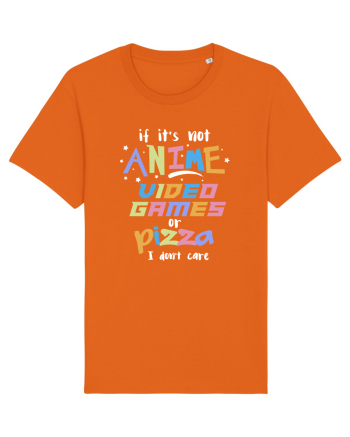 Anime Video games or Pizza Bright Orange
