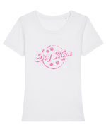 Dog Mom Tricou mânecă scurtă guler larg fitted Damă Expresser