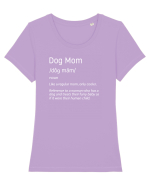 Definition Dog mom Tricou mânecă scurtă guler larg fitted Damă Expresser