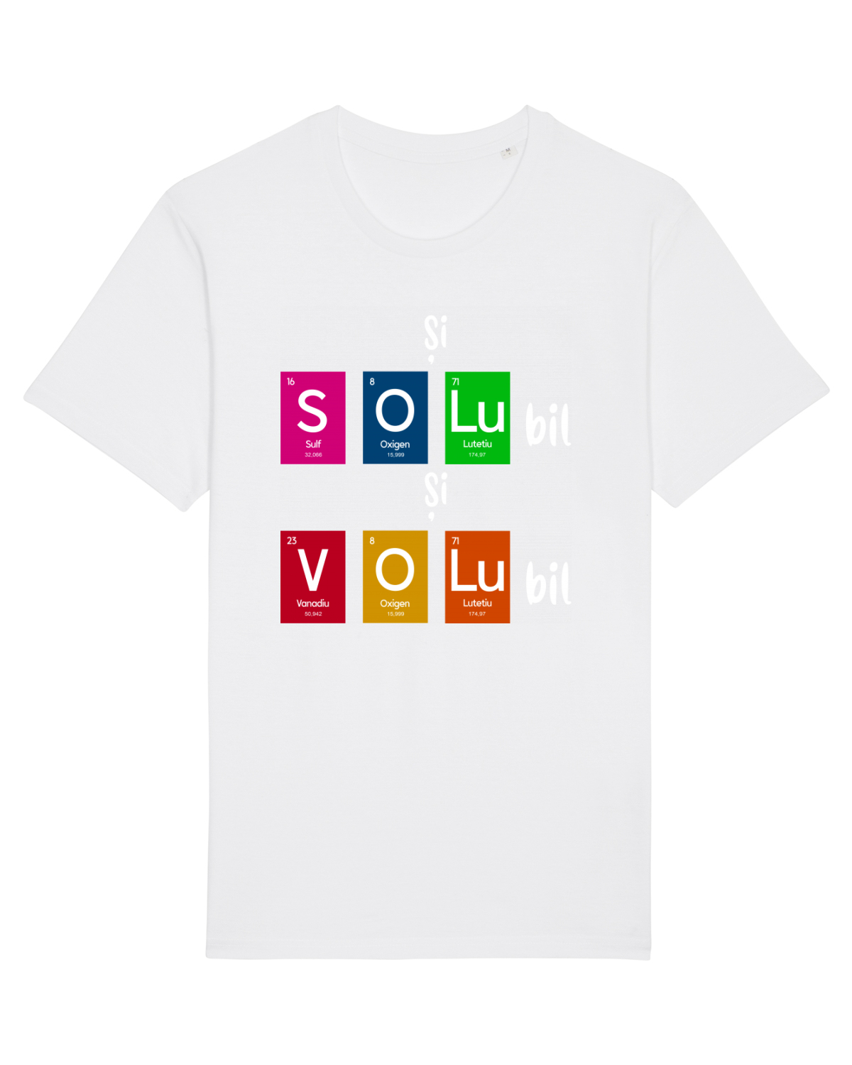 Tricou mânecă scurtă Unisex Rocker White