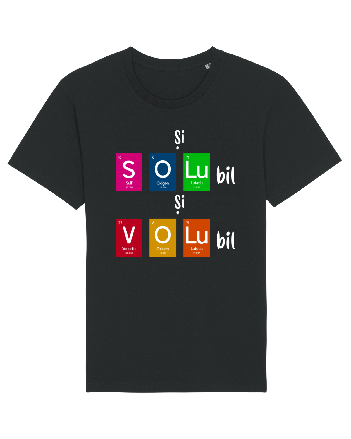Tricou mânecă scurtă Unisex Rocker Black