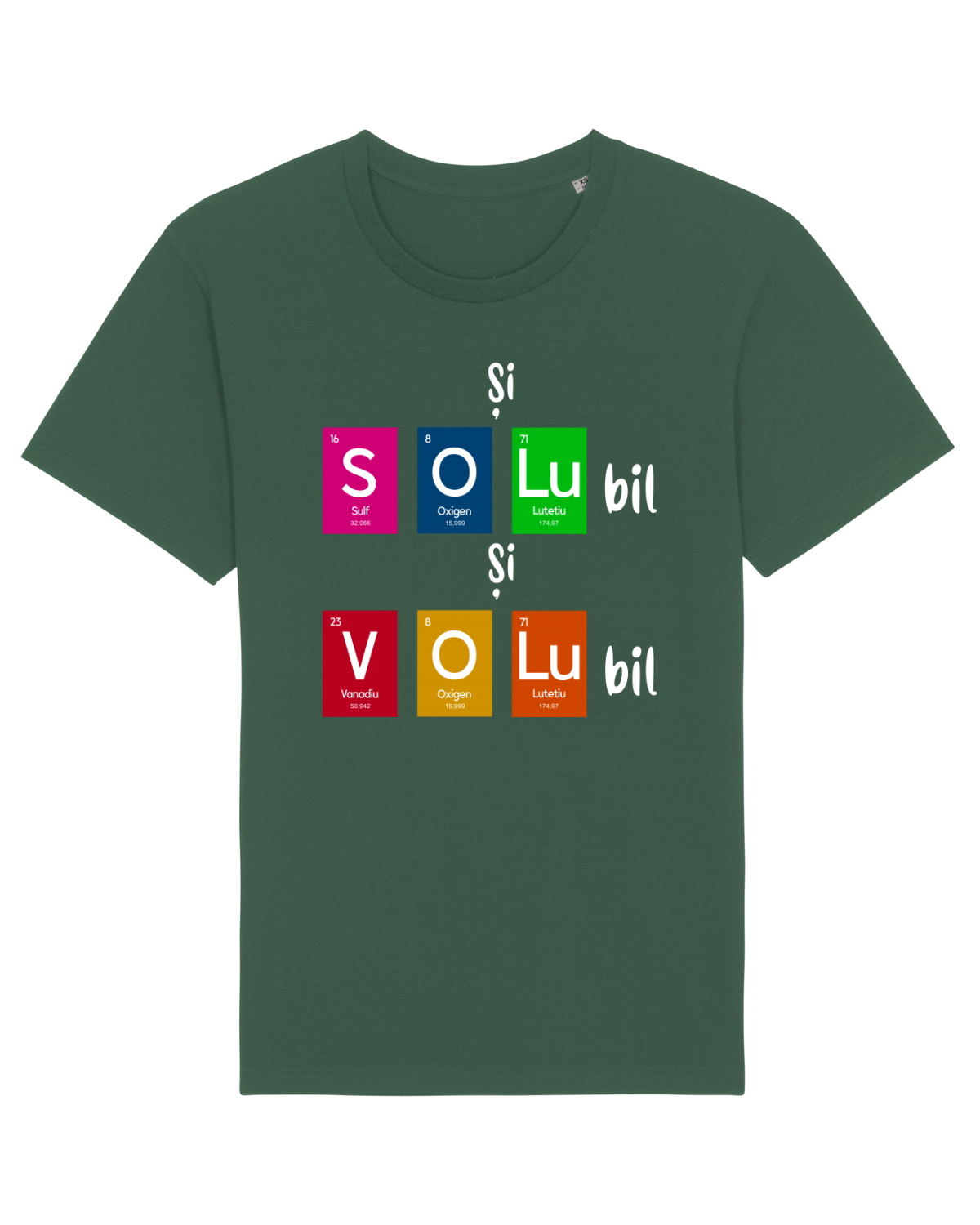 Tricou mânecă scurtă Unisex Rocker Bottle Green