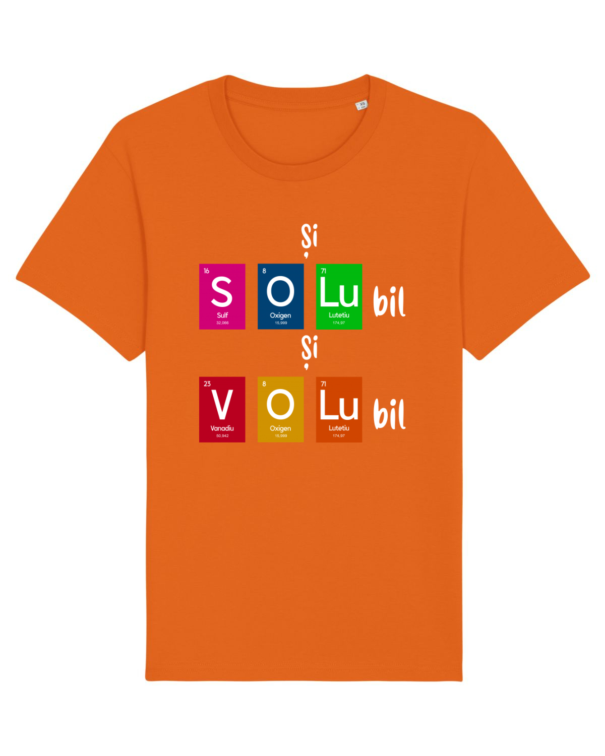 Tricou mânecă scurtă Unisex Rocker Bright Orange