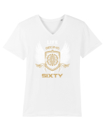 SIXTY Tricou mânecă scurtă guler V Bărbat Presenter